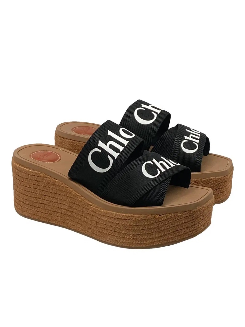 Chloe Woody Espadrille Slide Sandals
